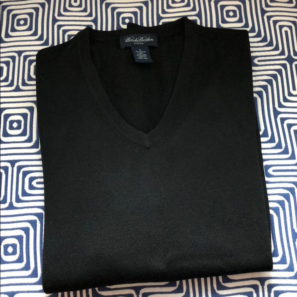 Brooks Brothers Stretch Black Sweater